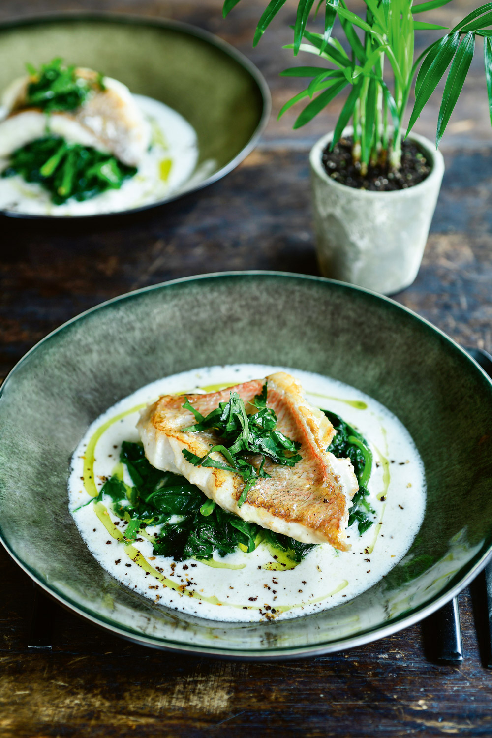 IEZG2-boek-pure-pascale-naessens-roodbaars spinazie kokossausje_DSC7896 kopie 2