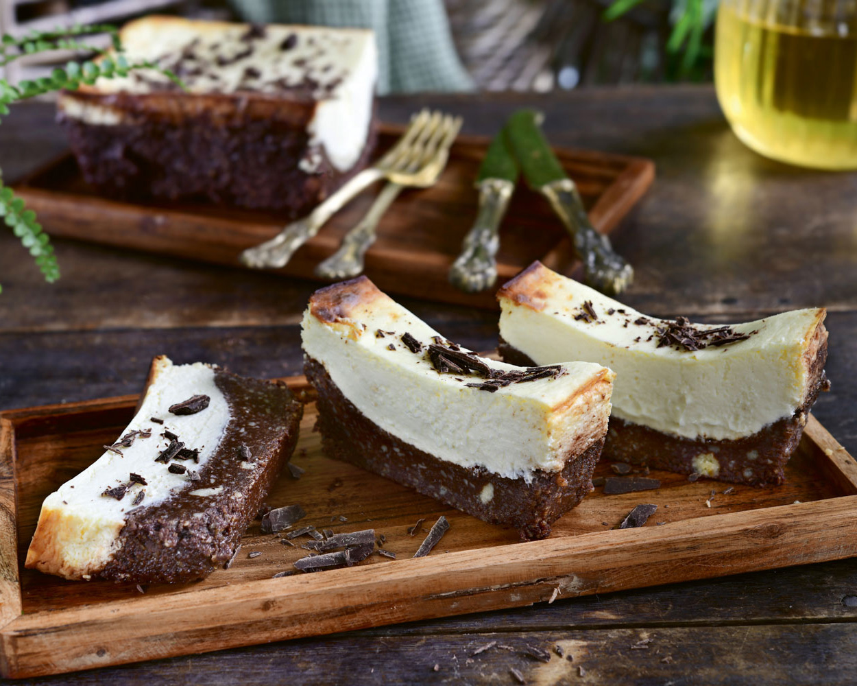 Brownie-cheesecake
