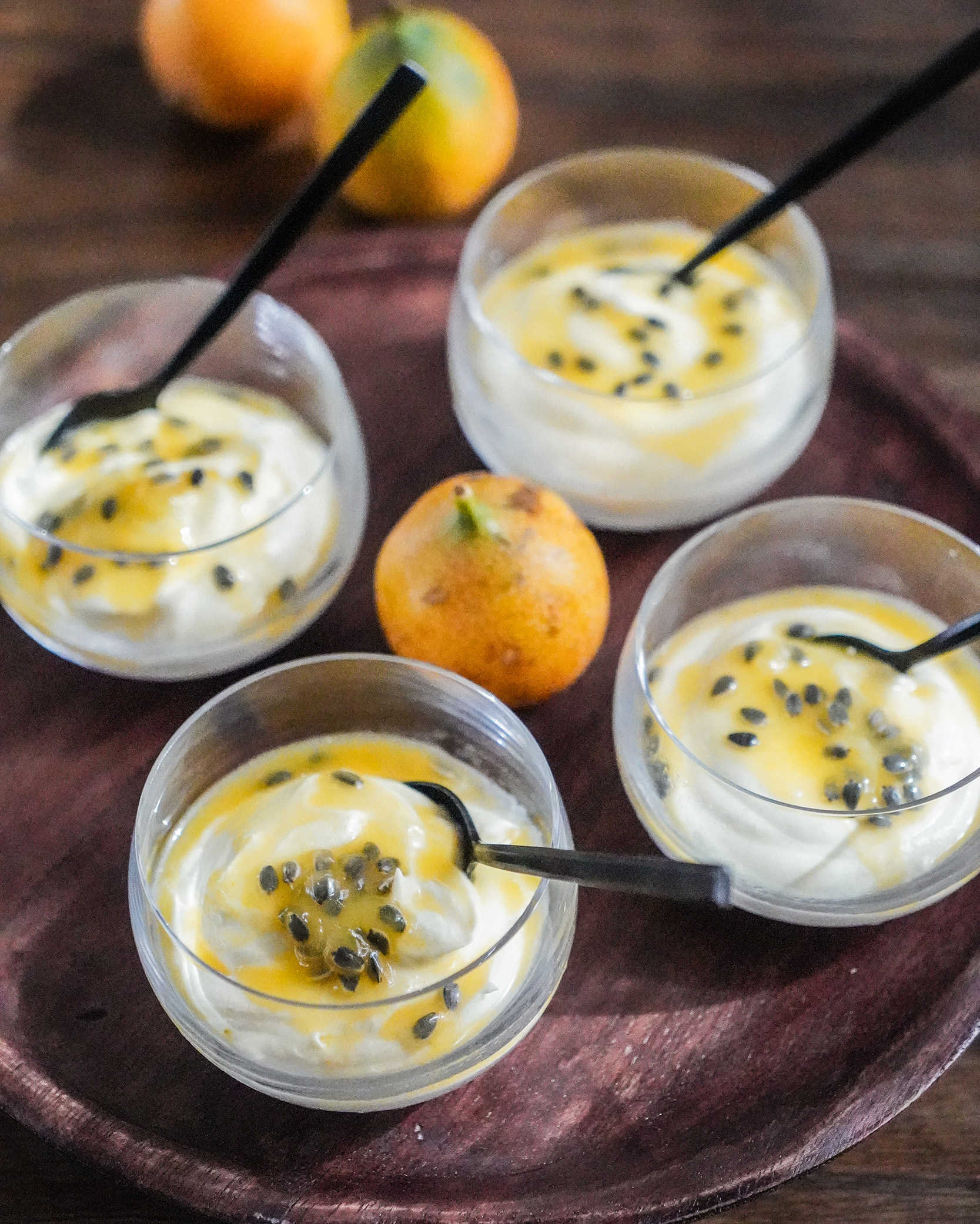 Mousse van passievruchten