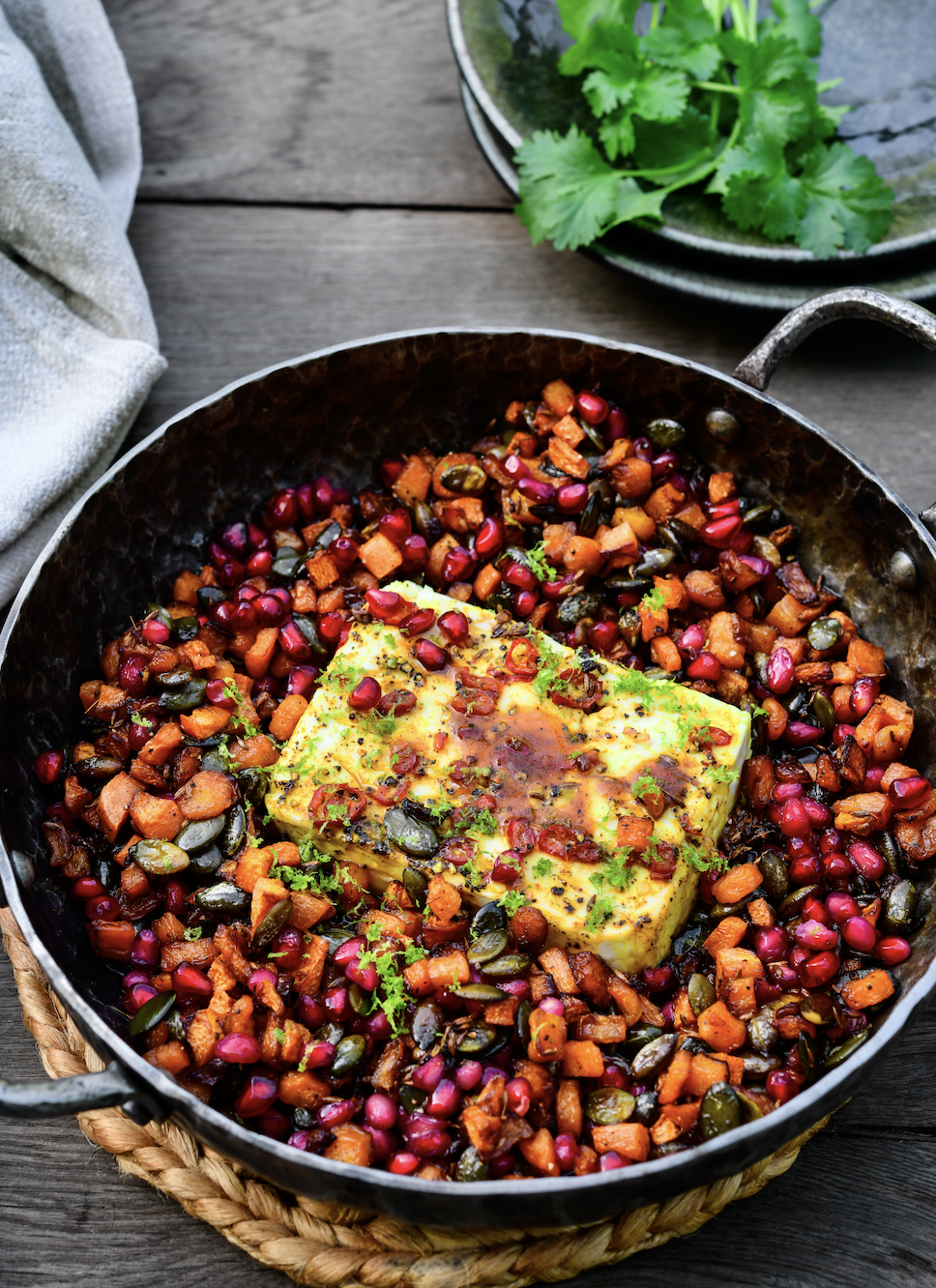 Geroosterde feta met honing
